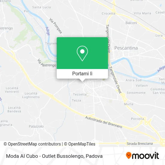 Mappa Moda Al Cubo - Outlet Bussolengo