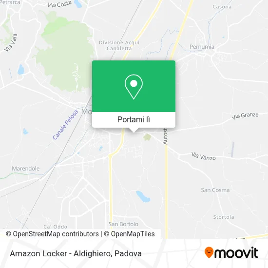 Mappa Amazon Locker - Aldighiero