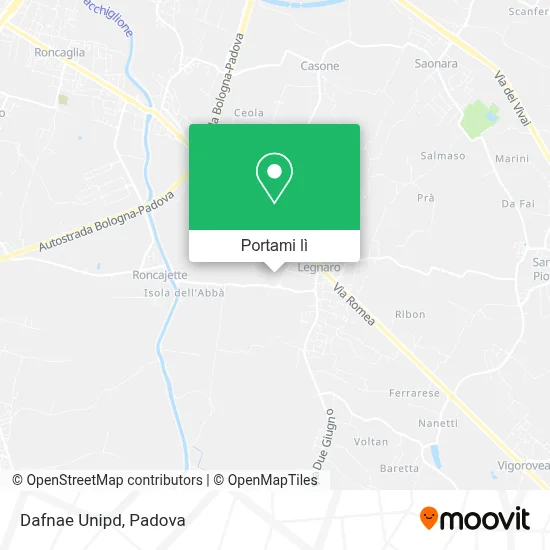 Mappa Dafnae Unipd