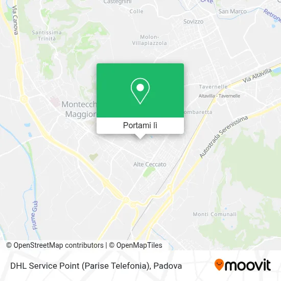 Mappa DHL Service Point (Parise Telefonia)