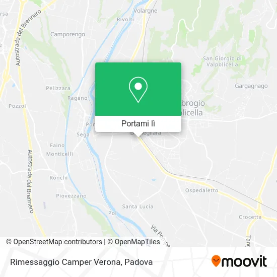 Mappa Rimessaggio Camper Verona