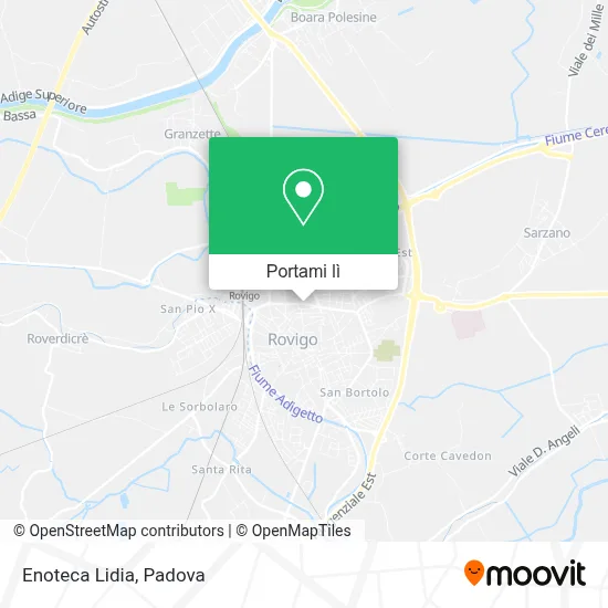 Mappa Enoteca Lidia