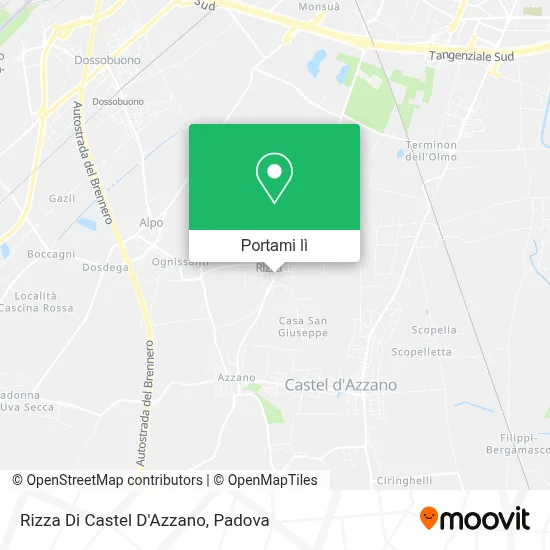 Mappa Rizza Di Castel D'Azzano