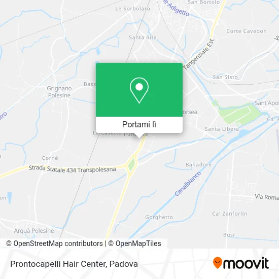 Mappa Prontocapelli Hair Center