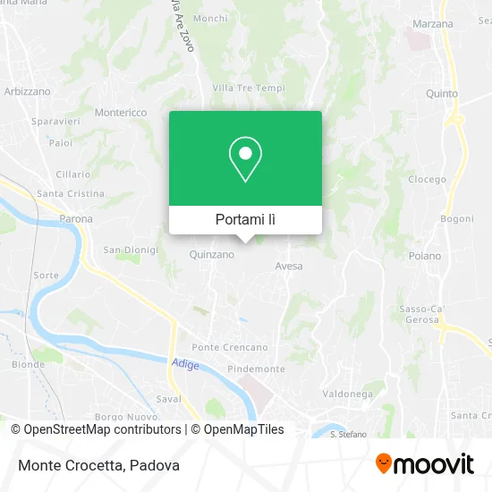 Mappa Monte Crocetta