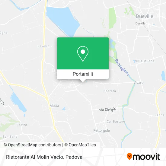 Mappa Ristorante Al Molin Vecio