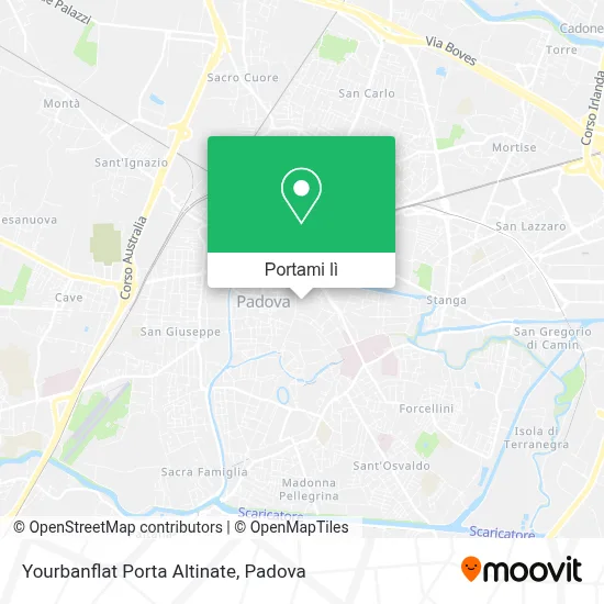 Mappa Yourbanflat Porta Altinate