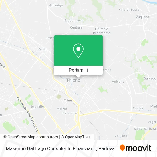 Mappa Massimo Dal Lago Consulente Finanziario