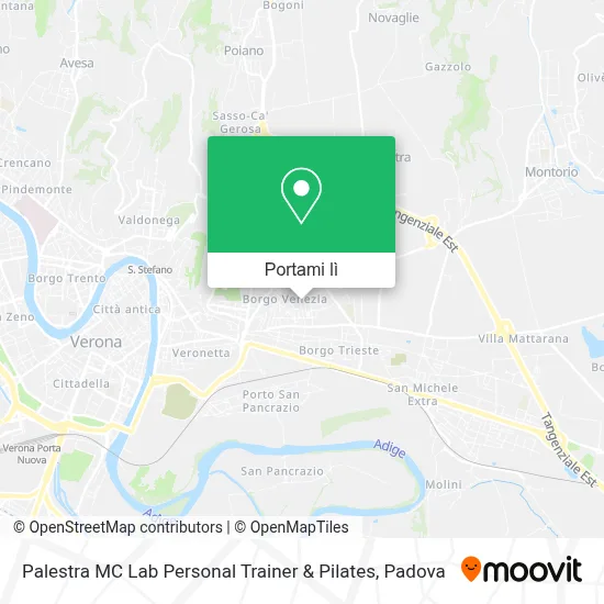 Mappa Palestra MC Lab Personal Trainer & Pilates