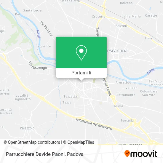 Mappa Parrucchiere Davide Paoni