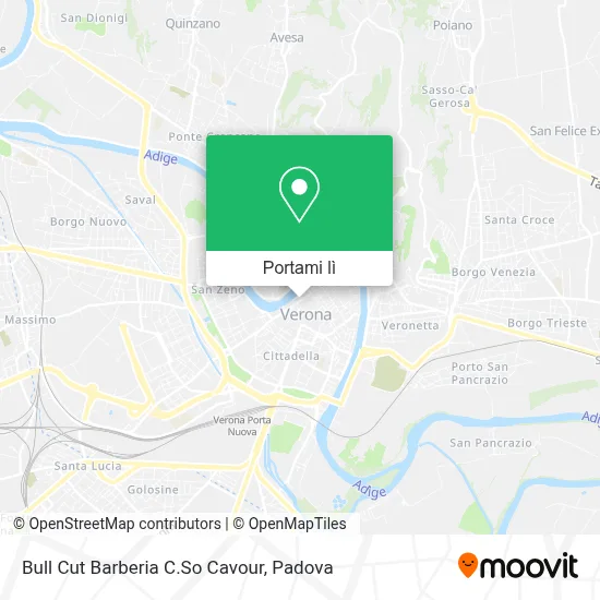 Mappa Bull Cut Barberia C.So Cavour