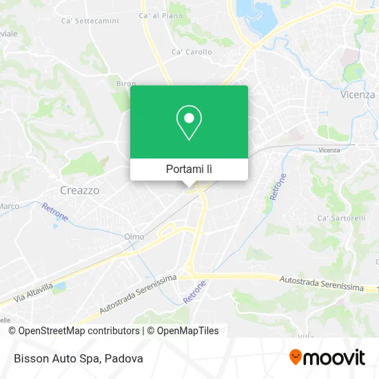 Mappa Bisson Auto Spa