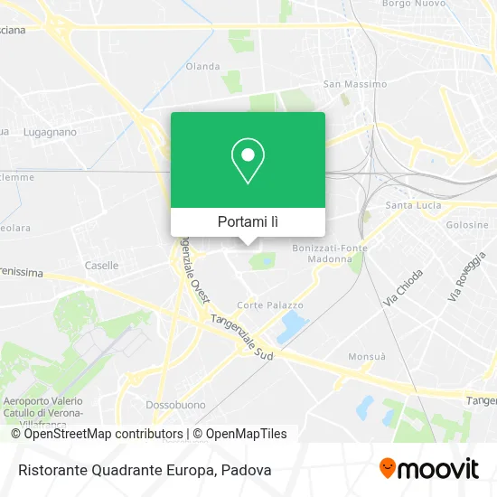 Mappa Ristorante Quadrante Europa