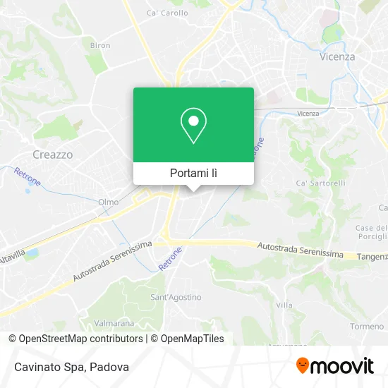 Mappa Cavinato Spa