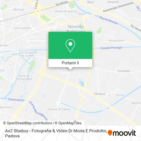 Mappa Ax2 Studios - Fotografia & Video Di Moda E Prodotto