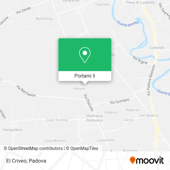 Mappa El Criveo
