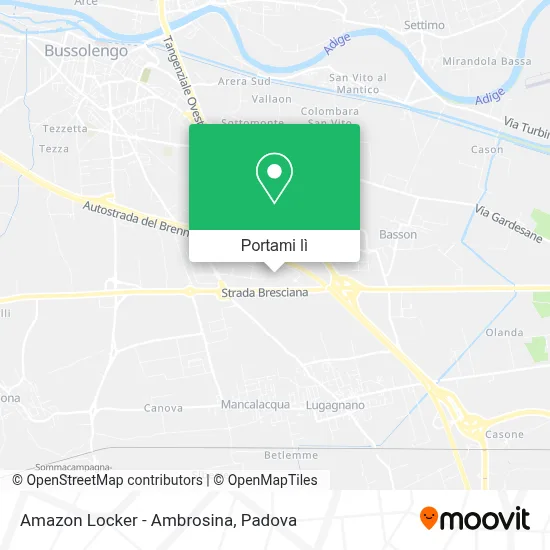 Mappa Amazon Locker - Ambrosina