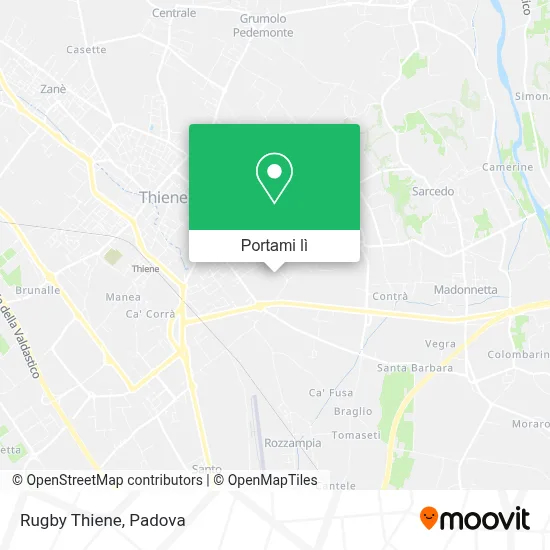 Mappa Rugby Thiene