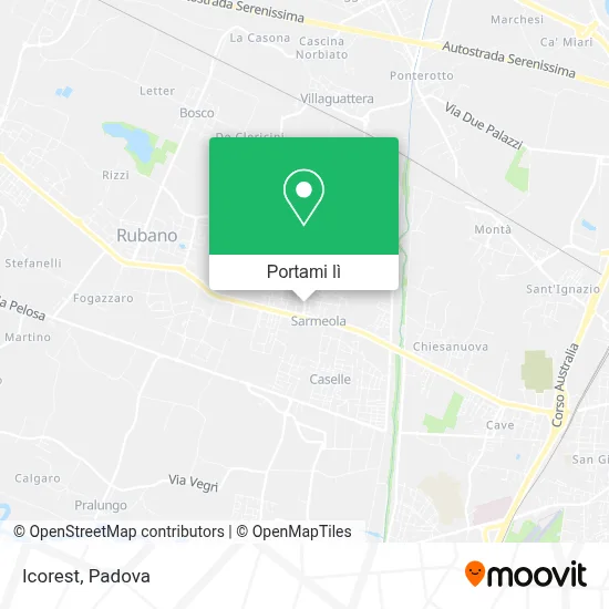 Mappa Icorest