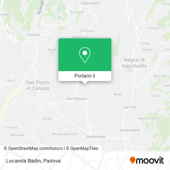 Mappa Locanda Badin
