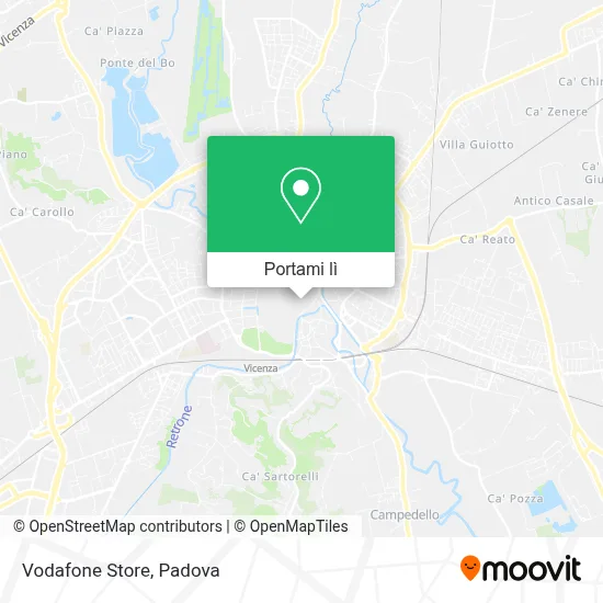 Mappa Vodafone Store