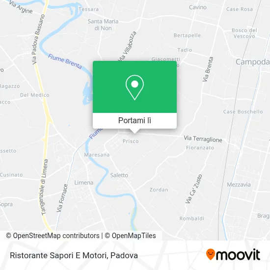 Mappa Ristorante Sapori E Motori