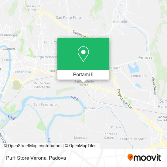 Mappa Puff Store Verona
