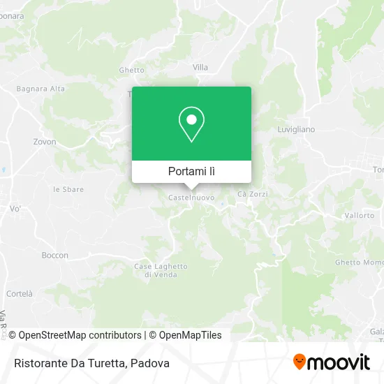 Mappa Ristorante Da Turetta
