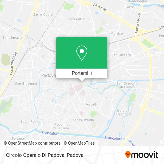 Mappa Circolo Operaio Di Padova