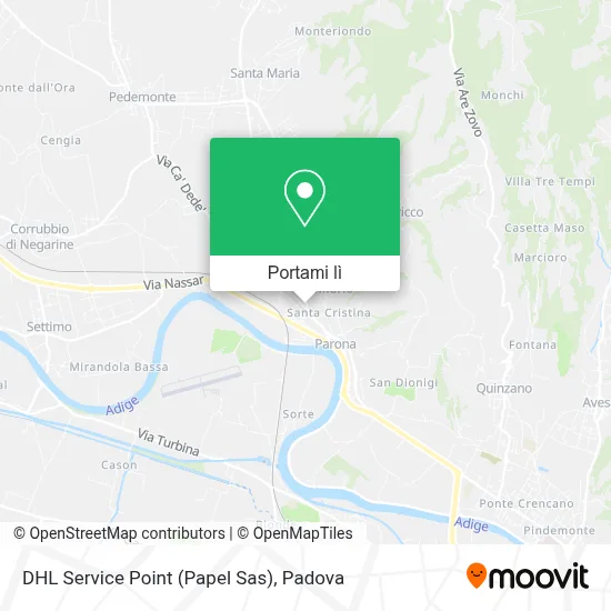 Mappa DHL Service Point (Papel Sas)