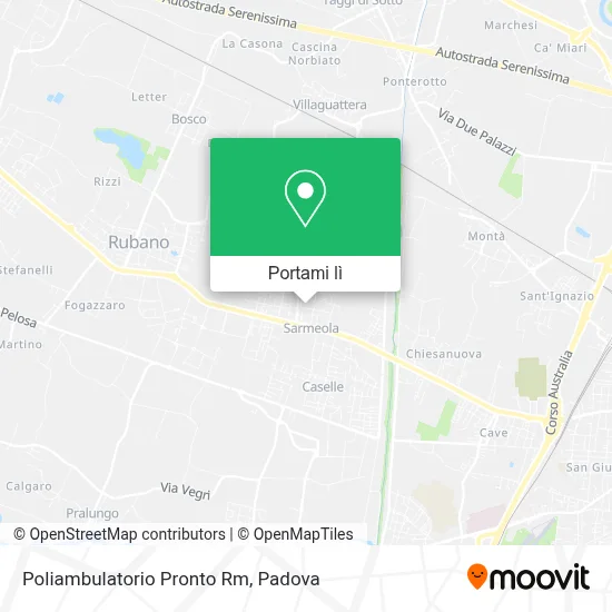 Mappa Poliambulatorio Pronto Rm
