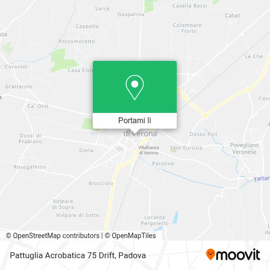 Mappa Pattuglia Acrobatica 75 Drift
