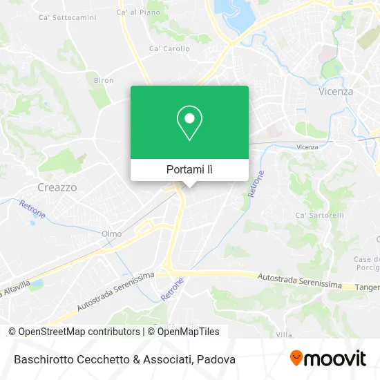 Mappa Baschirotto Cecchetto & Associati