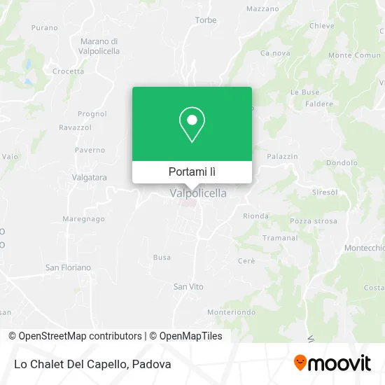 Mappa Lo Chalet Del Capello