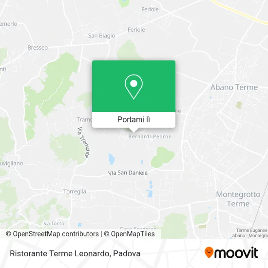 Mappa Ristorante Terme Leonardo