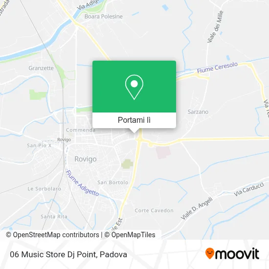 Mappa 06 Music Store Dj Point