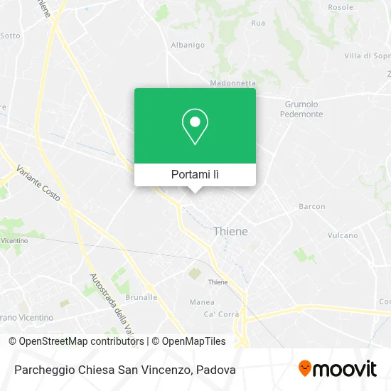 Mappa Parcheggio Chiesa San Vincenzo