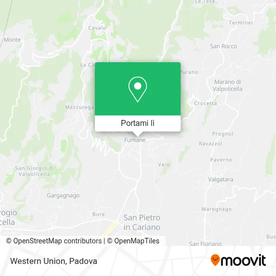 Mappa Western Union