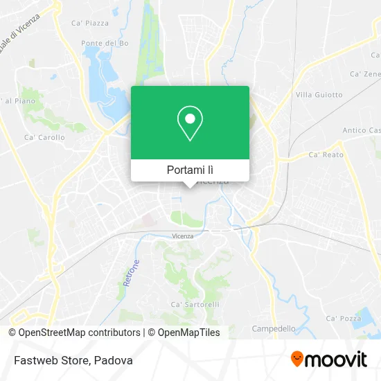 Mappa Fastweb Store