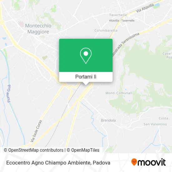 Mappa Ecocentro Agno Chiampo Ambiente