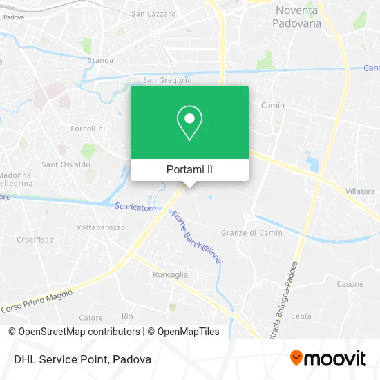 Mappa DHL Service Point