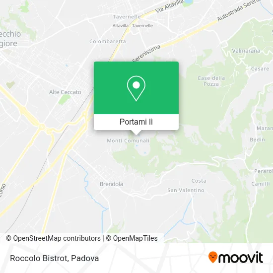 Mappa Roccolo Bistrot