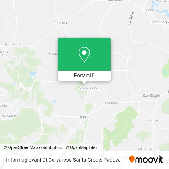 Mappa Informagiovani Di Cervarese Santa Croce