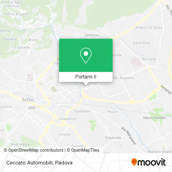 Mappa Ceccato Automobili