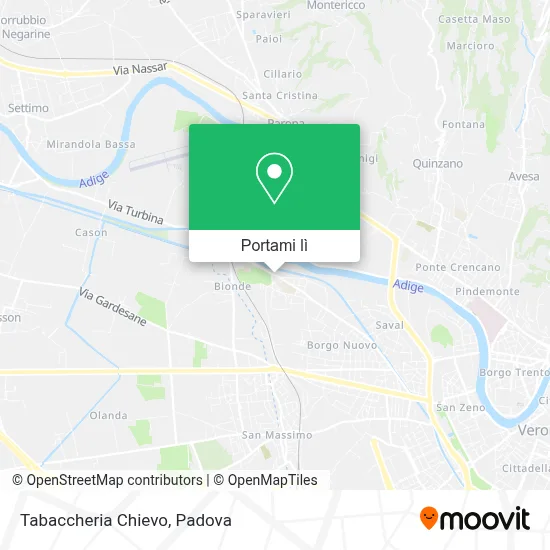 Mappa Tabaccheria Chievo