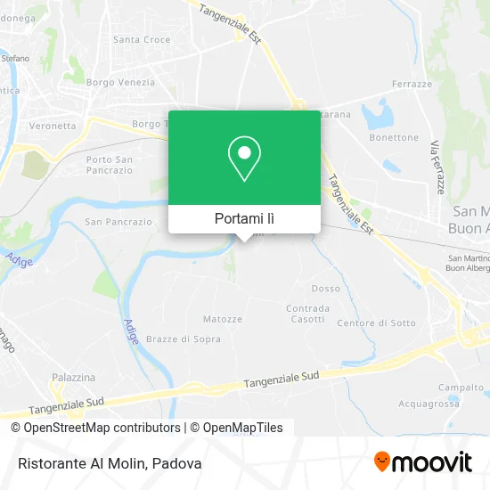 Mappa Ristorante Al Molin