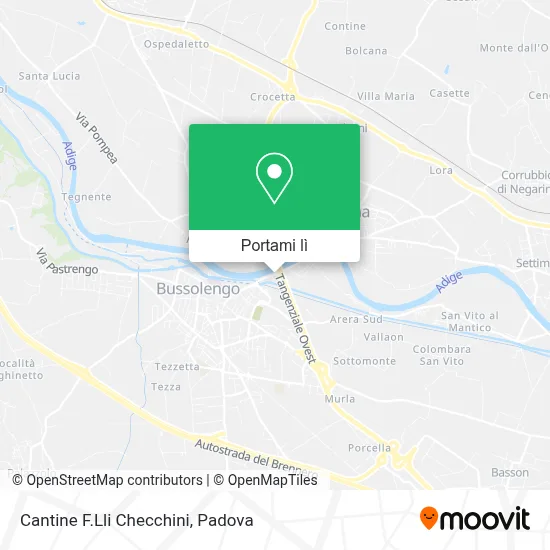 Mappa Cantine F.Lli Checchini