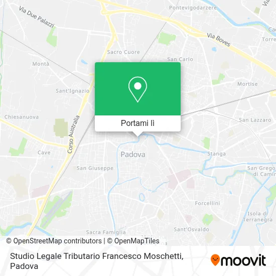 Mappa Studio Legale Tributario Francesco Moschetti