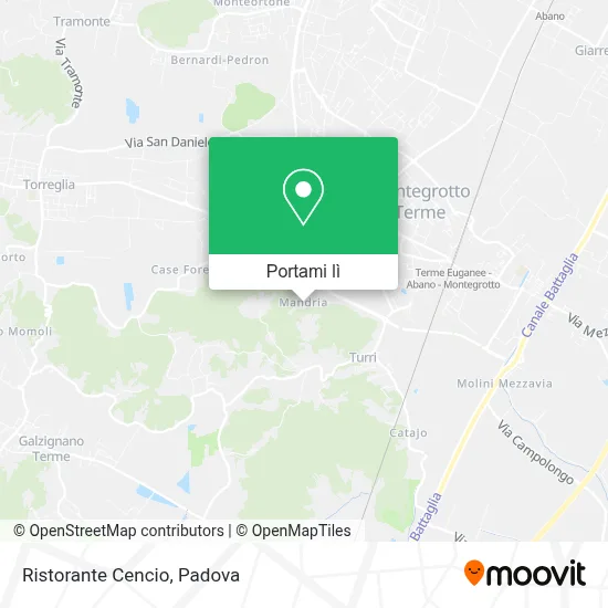 Mappa Ristorante Cencio