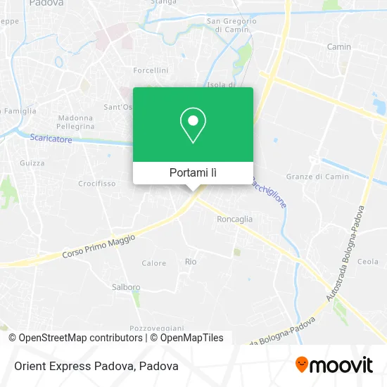Mappa Orient Express Padova